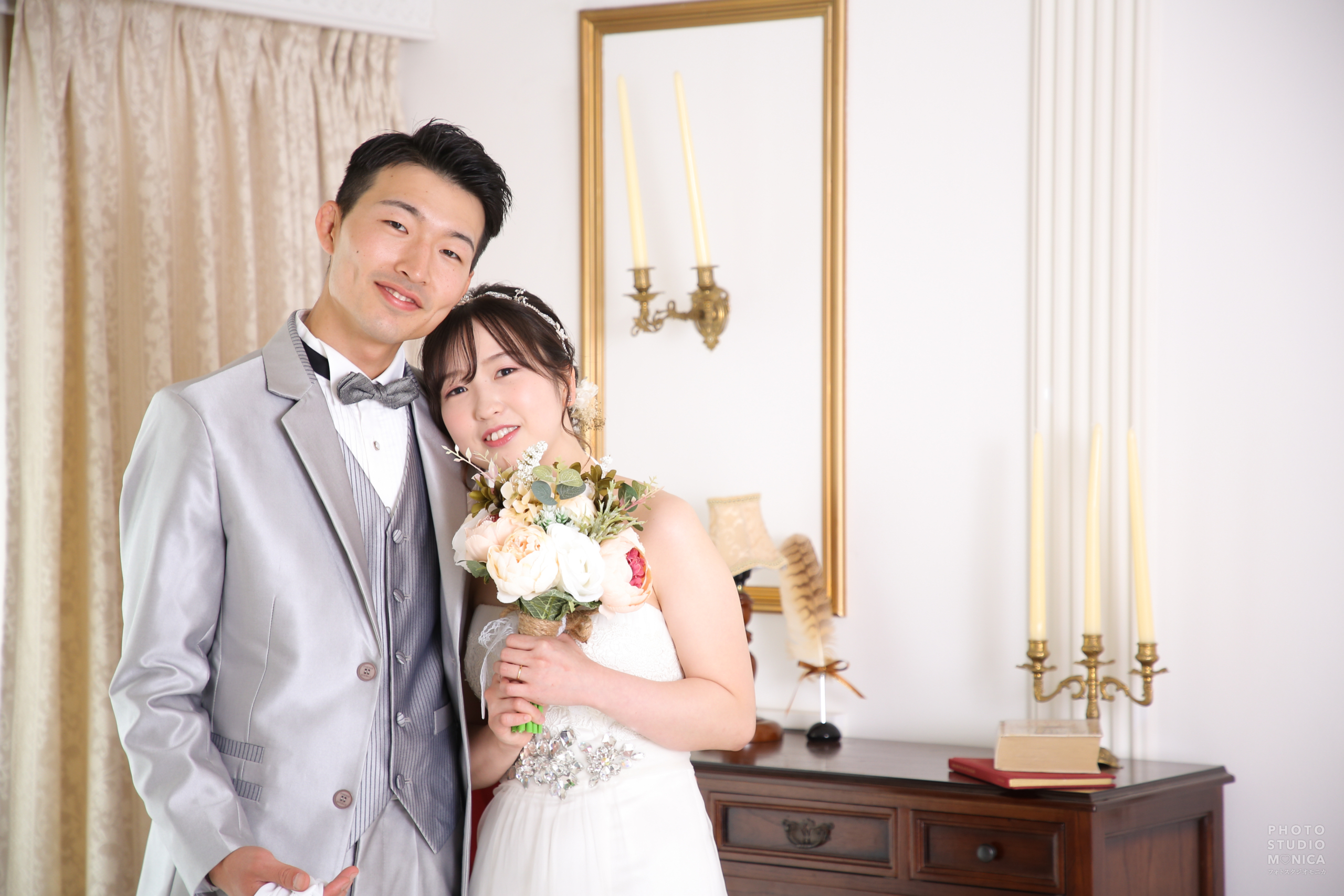 ウェディングドレスとタキシードで結婚記念撮影 | ギャラリー | 京都の