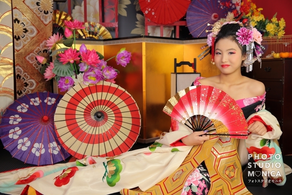 可愛いのに大人の色気たっぷり 学生さんの花魁体験 ギャラリー 京都の花魁体験 変身写真フォトスタジオモニカ