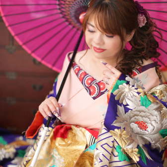 写真:京都東山でドレス&花魁撮影プラン